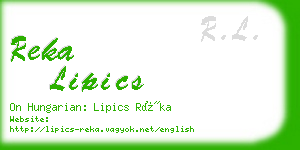 reka lipics business card